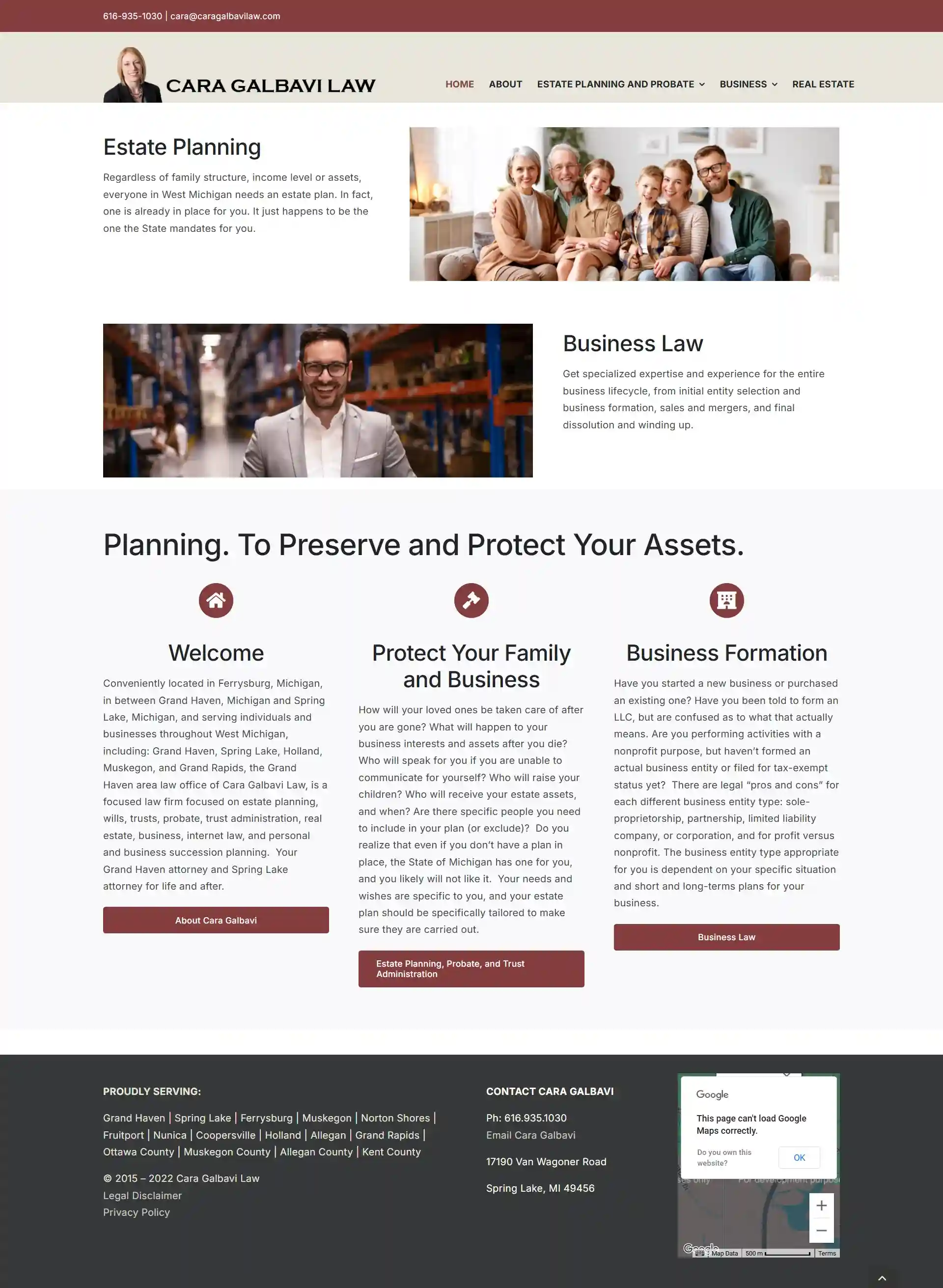 Law Firm Websites — website designed and developed by Your Firm Growth