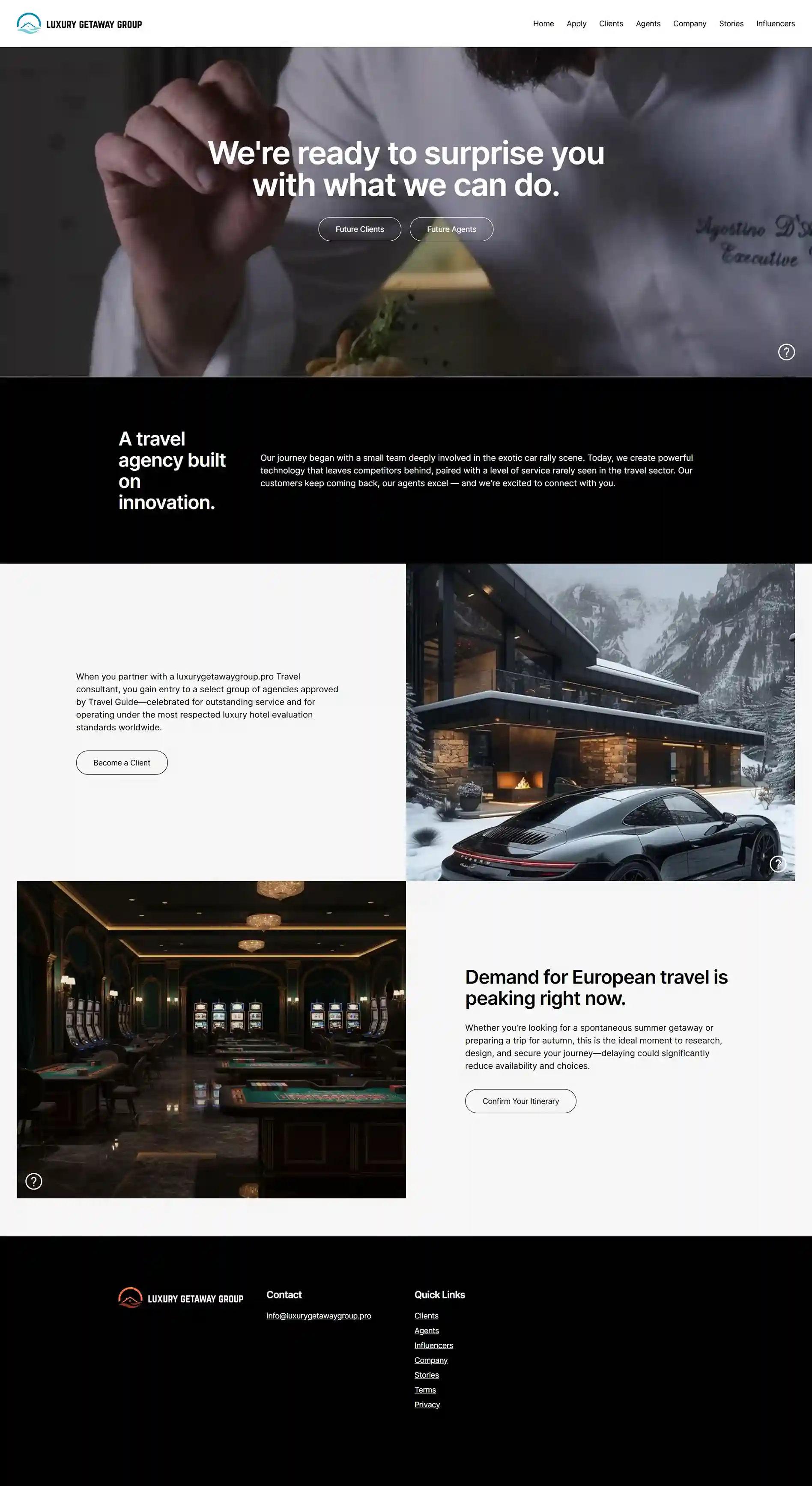 Travel & Tourism Websites — website designed and developed by Your Firm Growth