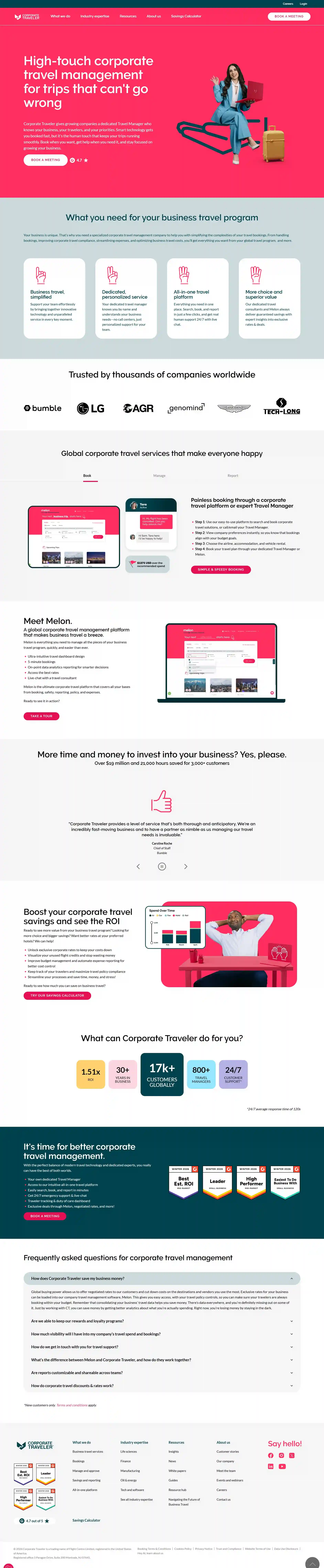 Travel & Tourism Websites — website designed and developed by Your Firm Growth